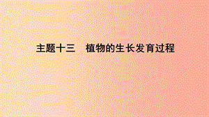 山東省2019年中考生物 主題復(fù)習(xí)十三 植物的生長(zhǎng)發(fā)育過(guò)程課件 濟(jì)南版.ppt