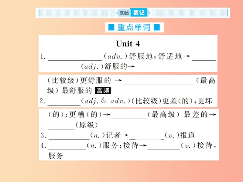 山东省2019年中考英语总复习第一部分系统复习成绩基石八上第6讲Unit4_6课件.ppt_第2页