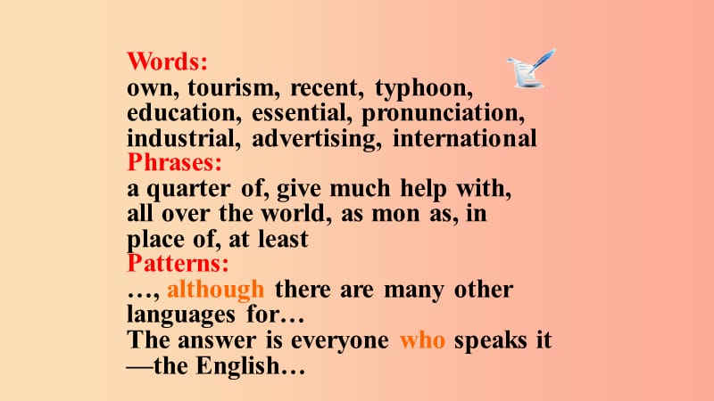 九年级英语下册 Module 7 English for you and me Unit 2 We all own English课件 （新版）外研版.ppt_第3页