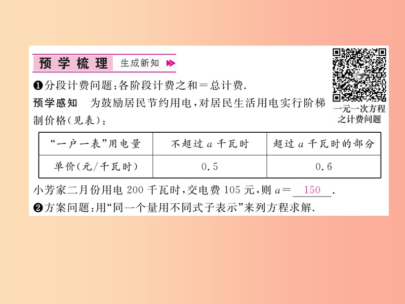 七年级数学上册第3章一元一次方程3.4一元一次方程模型的应用第4课时分段计费问题和方案问题作业.ppt_第2页