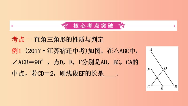 浙江省2019年中考数学复习 第四章 几何初步与三角形 第五节 直角三角形与勾股定理课件.ppt_第2页