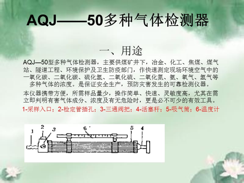 AQJ-50多种气体检测器教案.ppt_第2页