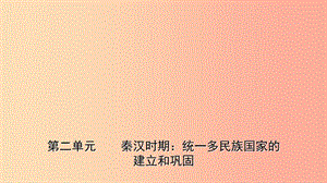 山東省2019年中考?xì)v史一輪復(fù)習(xí) 中國古代史 第二單元 秦漢時期：統(tǒng)一多民族國家的建立和鞏固課件.ppt