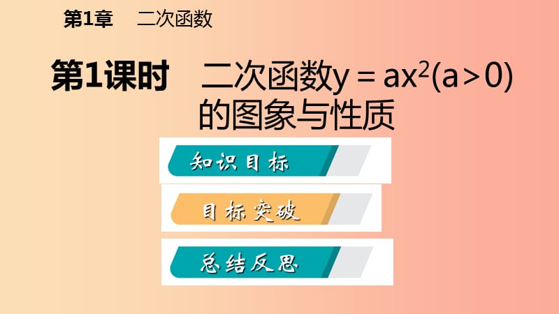 九年级数学下册 第1章 二次函数 1.2 二次函数的图象与性质 1.2.1 二次函数y＝ax2（a＞0）的图象与性质 湘教版.ppt_第2页