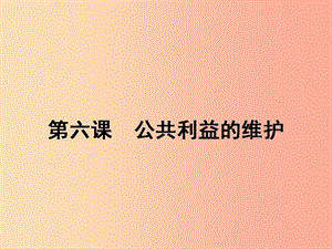 八年級政治下冊 第二單元 公共利益 6 公共利益的維護課件 教科版.ppt