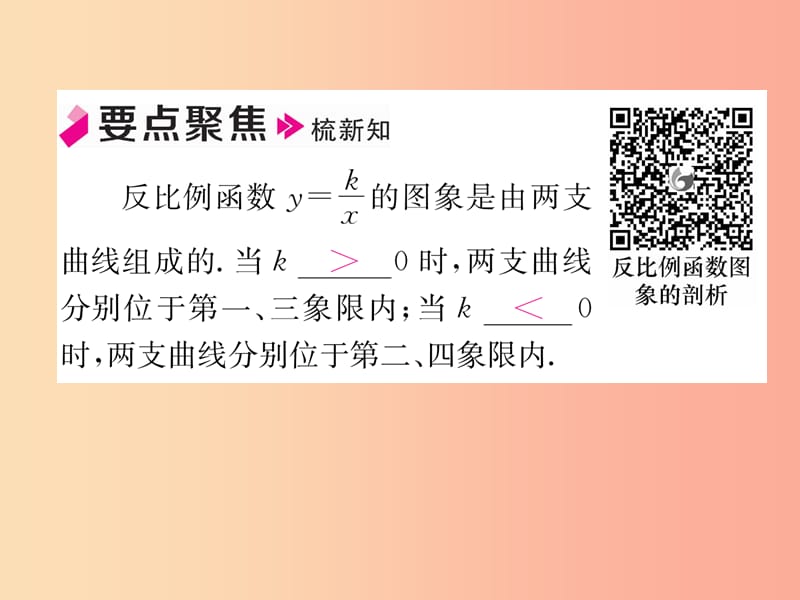 2019年秋九年级数学上册第6章反比例函数6.2反比例函数的图象与性质1作业课件（新版）北师大版.ppt_第2页