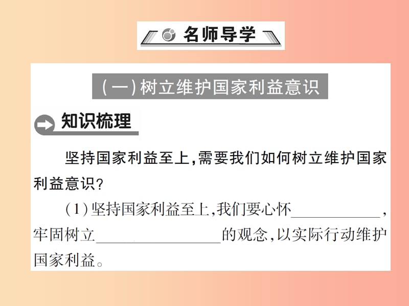 八年级道德与法治上册 第四单元 维护国家利益 第八课 国家利益至上 第2框 坚持国家利益至上课件 新人教版.ppt_第2页