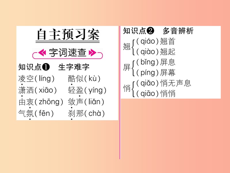 2019年八年级语文上册第一单元3“飞天”凌空跳水姑娘吕伟夺魁记习题课件新人教版.ppt_第2页