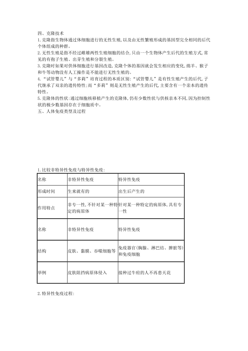 2019-2020年中考生物专题复习（知识回顾和中考演练）专题八 微生物、生物技术和健康地生活.doc_第3页