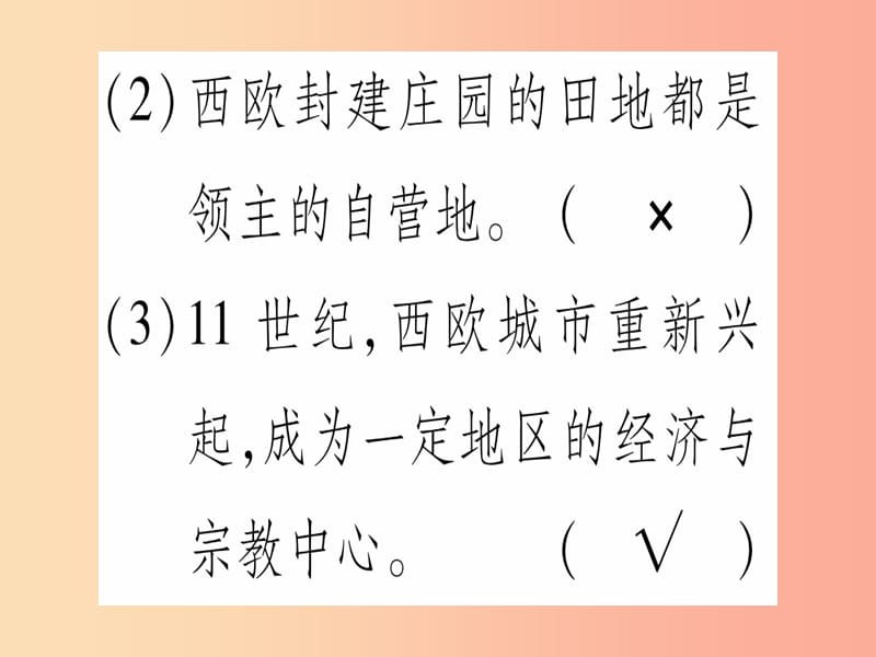 广西2019秋九年级历史上册 第3单元 中古时期的欧亚国家 第8课 西欧的乡村与城市课件 岳麓版.ppt_第3页