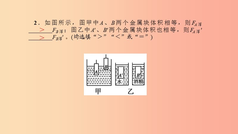 八年级物理全册 第九章 第二节 阿基米德原理习题课件 （新版）沪科版.ppt_第3页