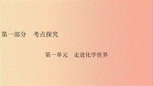 安徽省2019中考化學(xué)決勝復(fù)習(xí) 第一部分 考點(diǎn)探究 第1單元 走進(jìn)化學(xué)世界課件.ppt