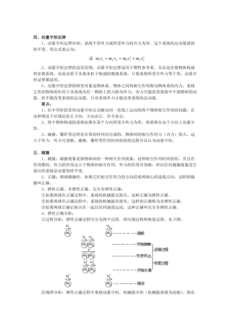 2019-2020年高考物理知识要点总结 动量教案.doc_第2页