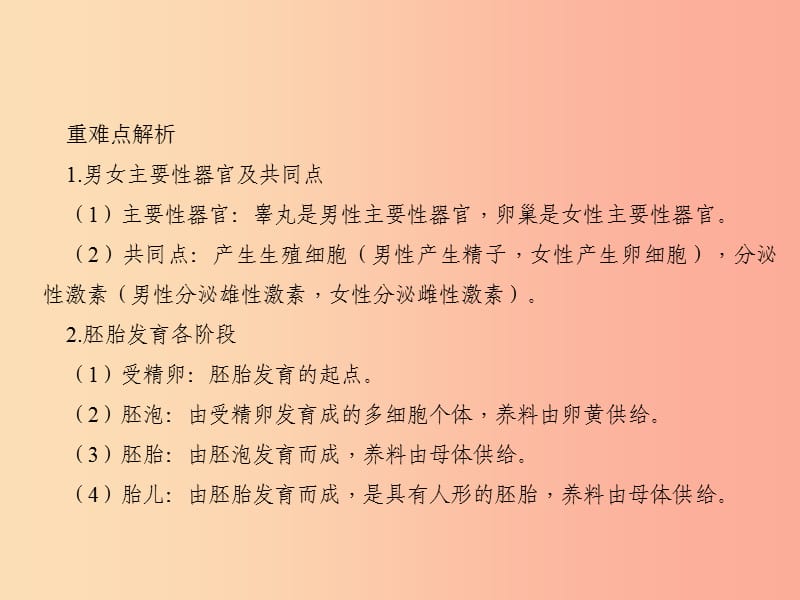 七年级生物下册第四单元第一章第二节人的生殖习题课件 新人教版.ppt_第3页