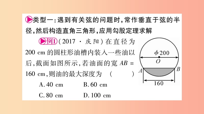 湖南省2019年中考数学复习 第一轮 考点系统复习 第6章 圆 方法技巧训练4：圆中常见辅助线的作法导学课件.ppt_第2页