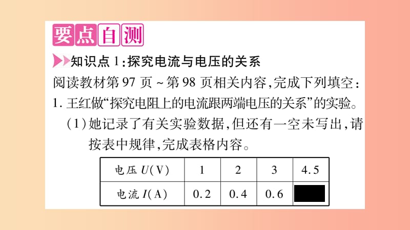 2019年九年级物理全册第15章第2节科学探究：欧姆定律第1课时习题课件新版沪科版.ppt_第3页