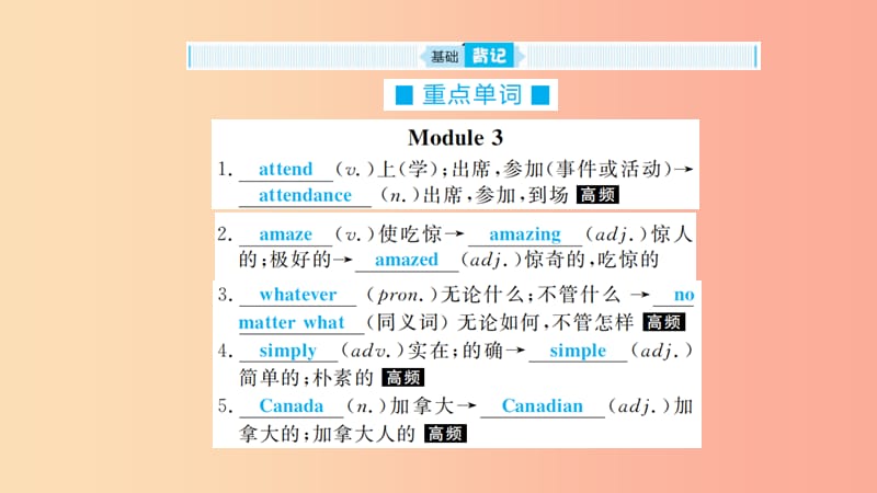 山东省2019年中考英语一轮复习 九上 第14讲 Module 3-Module 4课件.ppt_第3页