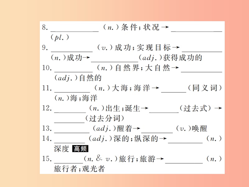 山东省2019年中考英语总复习 第一部分 系统复习 成绩基石 八下 第11讲 Unit 7-8课件.ppt_第3页