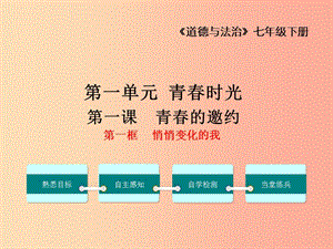 廣東省汕頭市七年級(jí)道德與法治下冊(cè) 第一單元 青春時(shí)光 第一課 青春的邀約 第1框 悄悄變化的我 新人教版.ppt