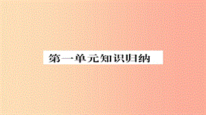 2019年秋九年級(jí)語(yǔ)文上冊(cè) 第一單元知識(shí)歸納習(xí)題課件 新人教版.ppt