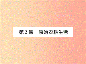 七年級歷史上冊 第1單元 史前時期 中國境內(nèi)早期人類與文明的起源 第2課 原始農(nóng)耕生活作業(yè)課件 新人教版.ppt