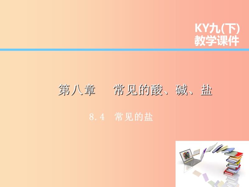 2019届九年级化学下册 第八章 常见的酸、碱、盐 8.4 常见的盐课件（新版）粤教版.ppt_第1页