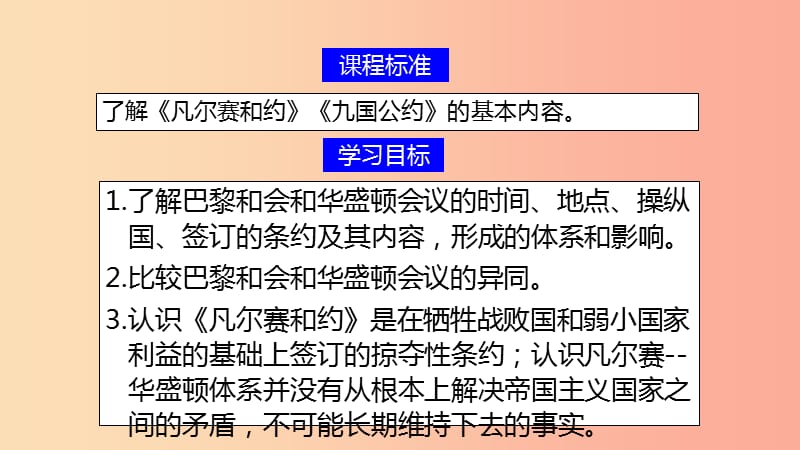 九年级历史下册 第一单元 动荡与变革 3 凡尔赛—华盛顿体系课件 北师大版.ppt_第2页