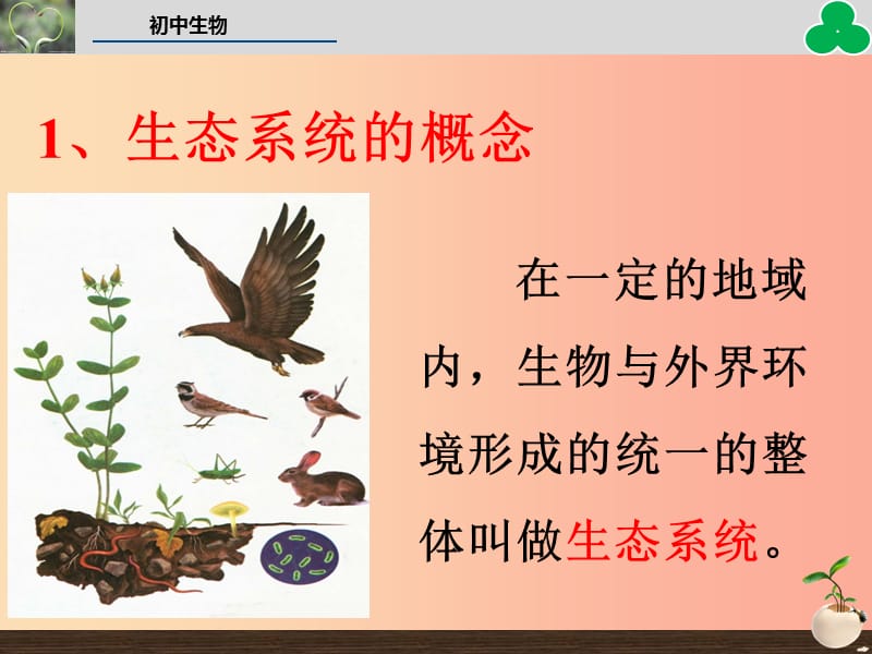 2019年七年级生物上册 1.2.2 生物与环境组成生态系统教学课件 新人教版.ppt_第3页