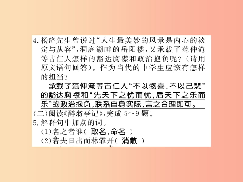 广西专版2019年九年级语文上册专题九习题课件新人教版).ppt_第3页