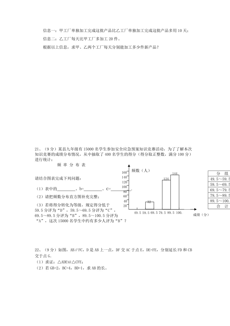 2019-2020年九年级数学学业水平测试模拟试题.doc_第3页