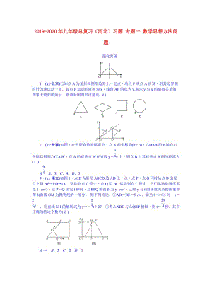 2019-2020年九年級總復(fù)習(xí)（河北）習(xí)題 專題一 數(shù)學(xué)思想方法問題.doc