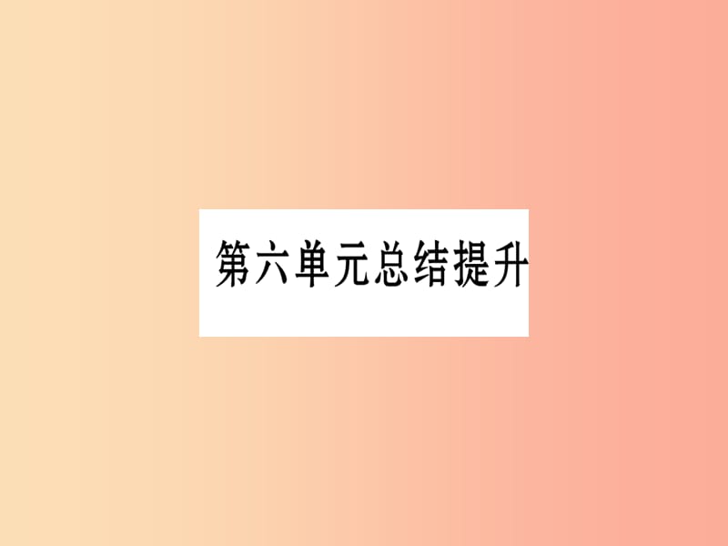 广西2019秋九年级历史上册 第6单元 资本主义制度的扩展和第二次工业革命总结提升课件 岳麓版.ppt_第1页