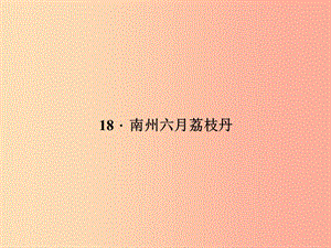 九年級(jí)語文下冊 第五單元 18 南州六月荔枝丹習(xí)題課件 語文版.ppt