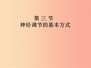 吉林省雙遼市七年級生物下冊 4.6.3神經(jīng)調(diào)節(jié)的基本方式課件 新人教版.ppt