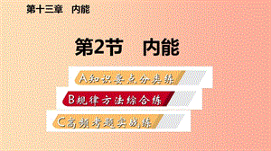 2019年九年級(jí)物理全冊(cè) 13.2內(nèi)能課件 新人教版.ppt