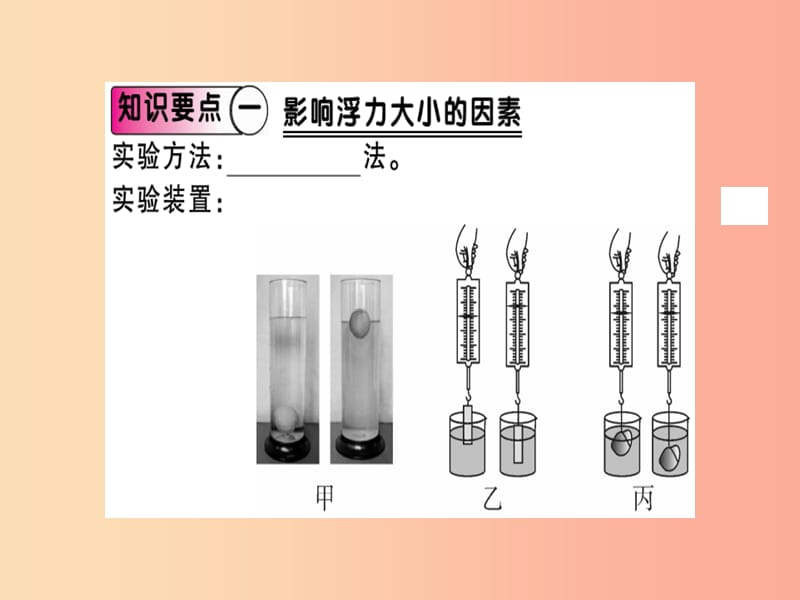 八年级物理全册 第九章 第二节 阿基米德原理（第1课时 阿基米德原理）习题课件 （新版）沪科版.ppt_第1页