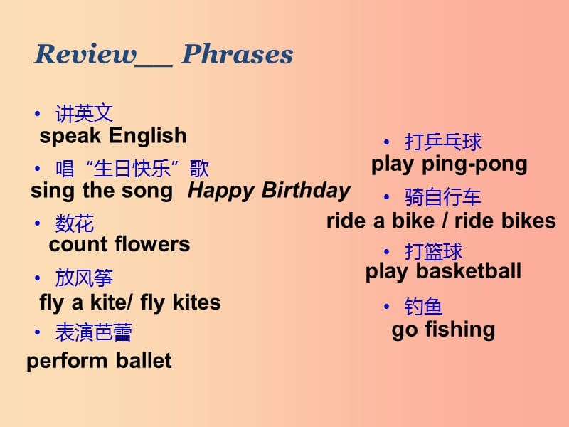 七年级英语下册 Unit 7 The Birthday Party Topic 2 Can you sing an English song Section C课件 仁爱版.ppt_第2页