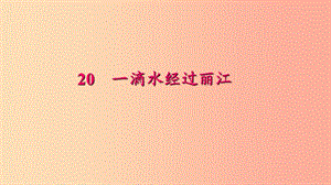 八年級(jí)語文下冊(cè) 第五單元 20 一滴水經(jīng)過麗江習(xí)題課件 新人教版.ppt