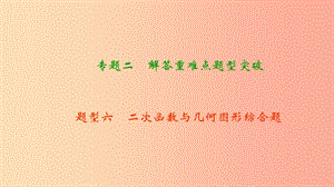 中考數(shù)學(xué)二輪復(fù)習(xí) 專題二 解答重難點(diǎn)題型突破 題型六 二次函數(shù)與幾何圖形綜合題課件.ppt