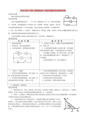 2019-2020年高二物理實(shí)驗(yàn)十 測定電源的電動(dòng)勢和內(nèi)阻.doc