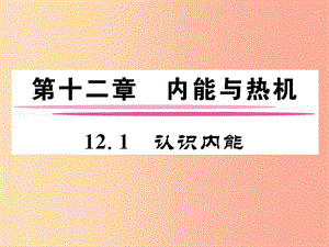 2019年九年級(jí)物理上冊(cè) 12.1 認(rèn)識(shí)內(nèi)能課件（新版）粵教滬版.ppt