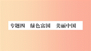 寧夏2019中考政治 專題復(fù)習(xí)4 綠色富國 美麗中國課件.ppt