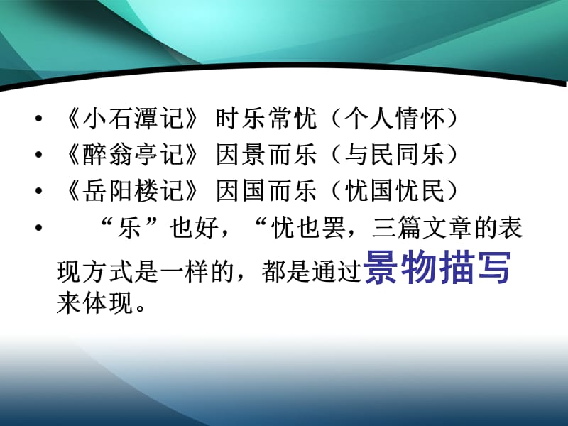 写景抒情文言文汇总复习课(岳醉石).ppt_第3页