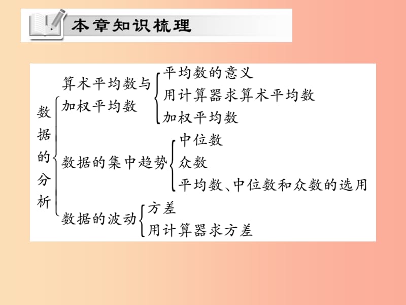 2019秋八年级数学上册第六章数据的分析单元小结与复习习题课件（新版）北师大版.ppt_第2页