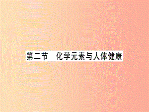 2019年秋九年級化學(xué)全冊 第10單元 化學(xué)與健康 第2節(jié) 化學(xué)元素與人體健康習(xí)題課件（新版）魯教版.ppt