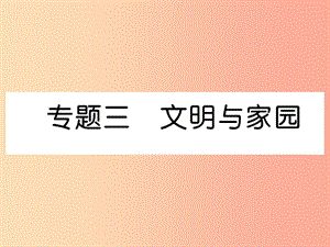 2019年九年級(jí)道德與法治上冊(cè) 期末專題復(fù)習(xí)3 文明與家園習(xí)題課件 新人教版.ppt