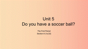 七年級(jí)英語(yǔ)上冊(cè) Unit 5 Do you have a soccer ball The First Period Section A（1a-2d）課件 新人教版.ppt