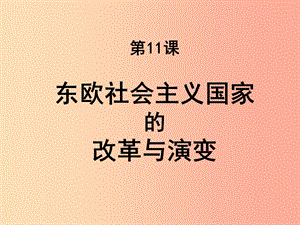 九年級歷史下冊 第五單元 社會主義國家的改革與演變 11《東歐社會主義國家的改革與演變》課件1 新人教版.ppt