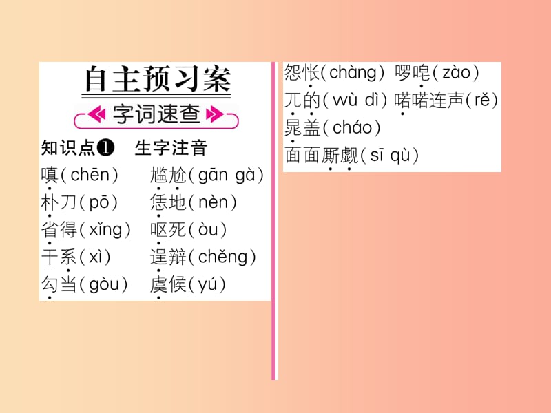 2019年九年级语文上册 第六单元 21 智取生辰纲作业课件 新人教版.ppt_第2页