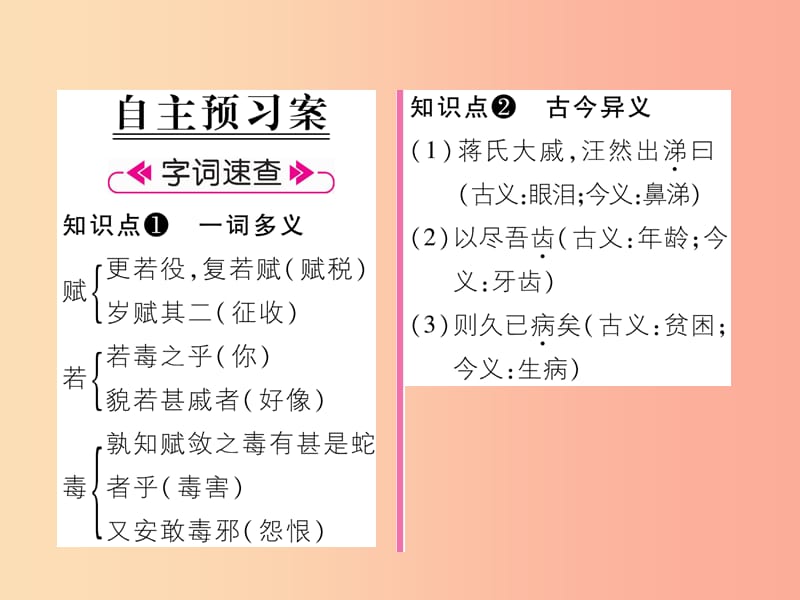 2019年九年级语文上册 20 捕蛇者说（古文今译）课件 语文版.ppt_第2页